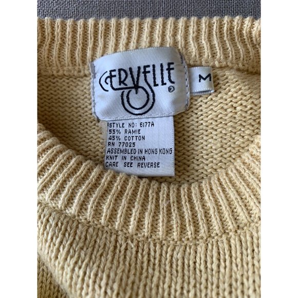 Vintage 80s Cervelle Giraffe Africa Safari Pom Pom Palm Tree Novelty Sweater M - Picture 10 of 10